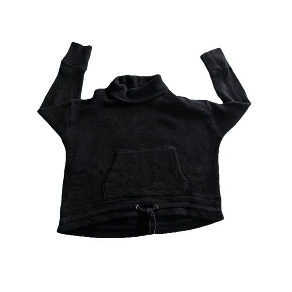 Sweaty Betty Women's Black Restful Boucle High Neck Pocket Jumper Sweater Size L - Picture 2 of 7